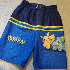 Boys Pokemon Bathing Suit Board Shorts Size M-L